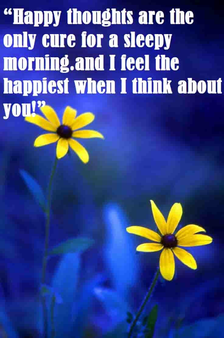 cute flower and blue bckground with nice quotes