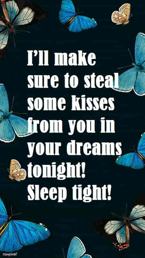 Good night Kiss messages for love
