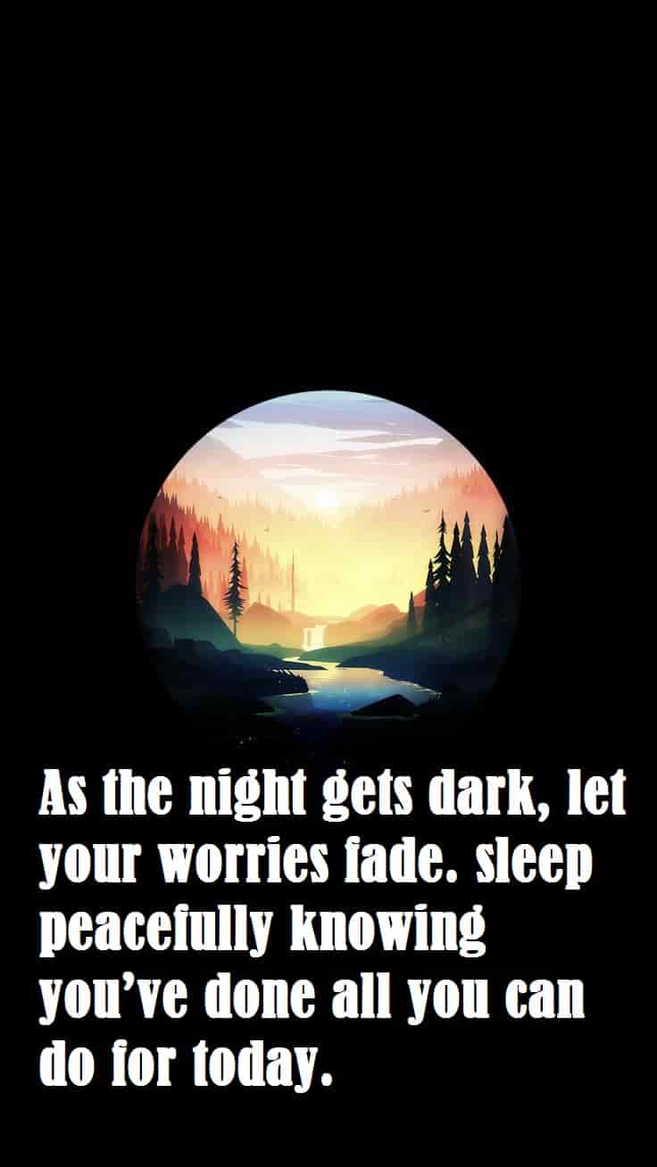 In night dark worries