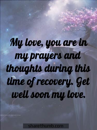 get well soon my love quotes
