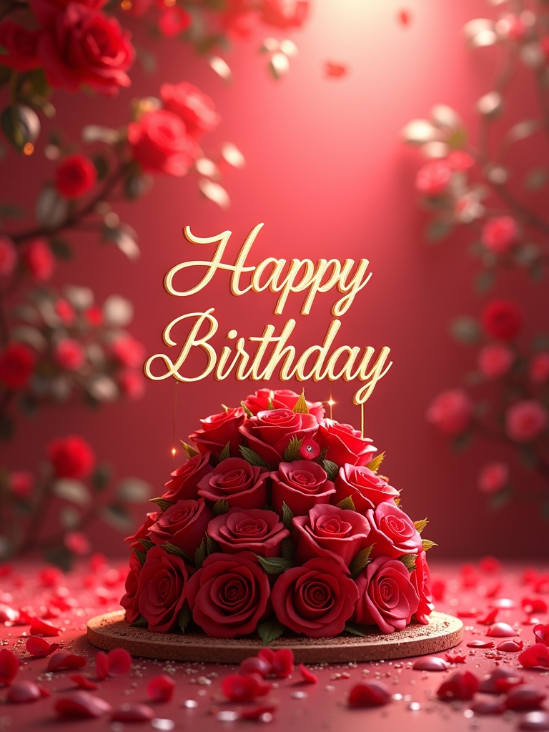 Cute birthday message with playful design