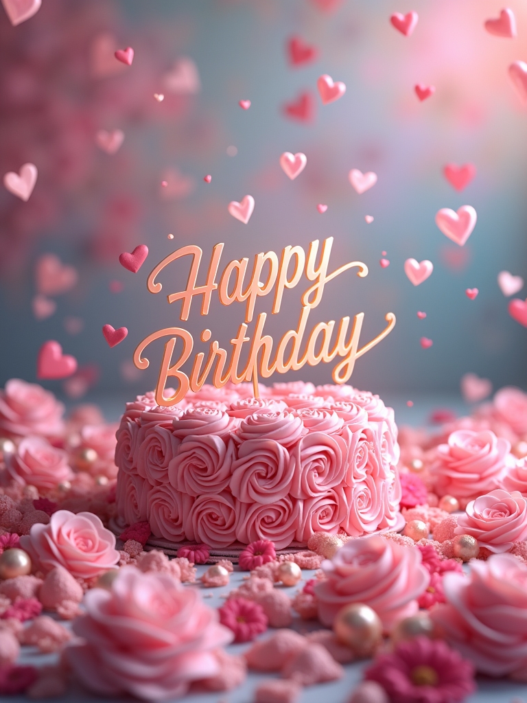 Emotional birthday greeting for best friend with confetti