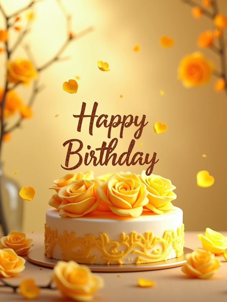 Sentimental birthday greeting with angel wings