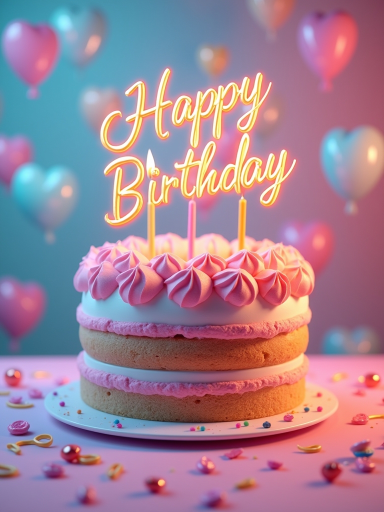 Touching birthday card with emotional text